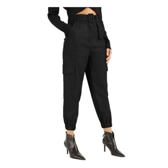 INC Black Soft Cozy Knit Cargo Joggers Medium CULPOS X INC - Picture 1 of 8